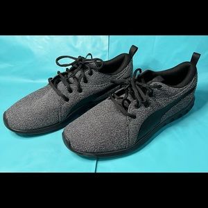 Men’s 10, Puma athletic shoes, dark grey